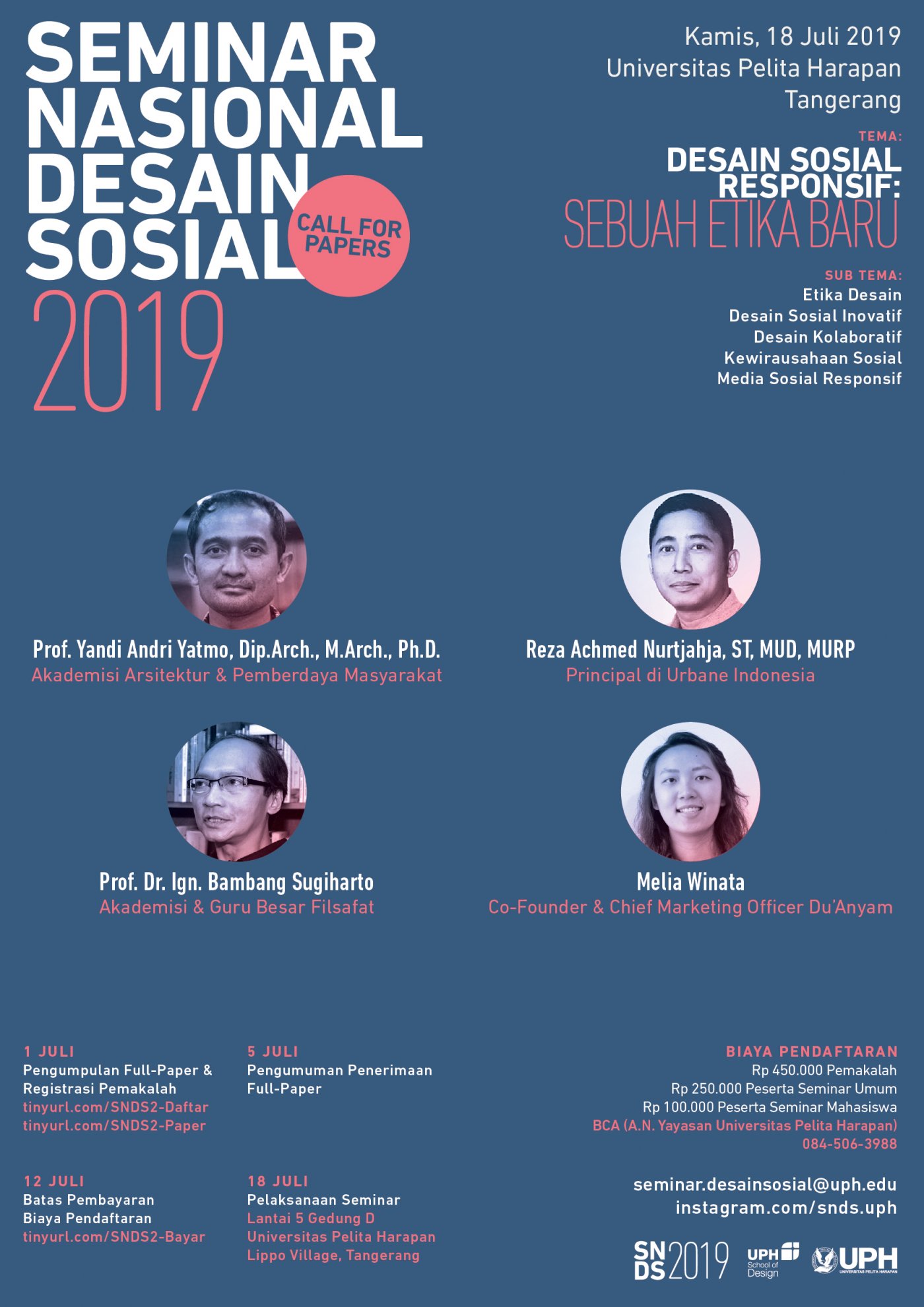 Seminar Nasional  Desain  Sosial 2021 Call for Papers 