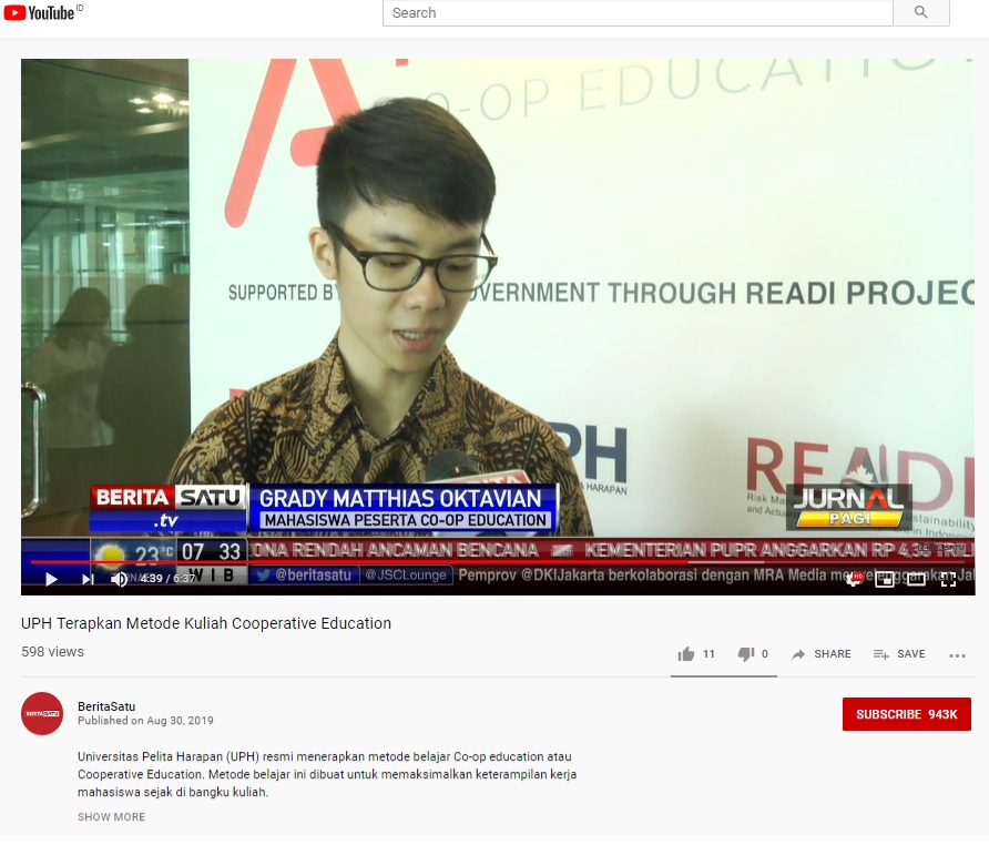 UPH Terapkan Metode Kuliah Cooperative Education