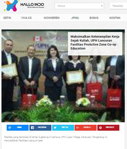 Maksimalkan Keterampilan Kerja Sejak Kuliah, UPH Luncuran Fasilitas ProActive Zone Co-op Education