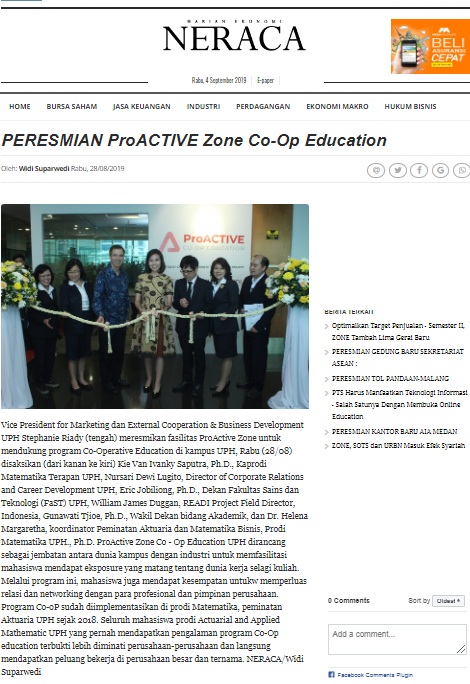 PERESMIAN ProACTIVE Zone Co-Op Education