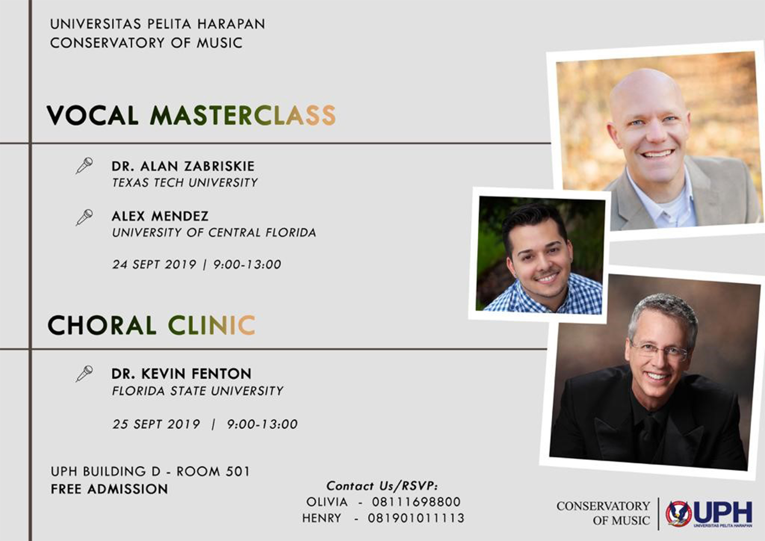 Vocal Masterclass and Choral Clinic