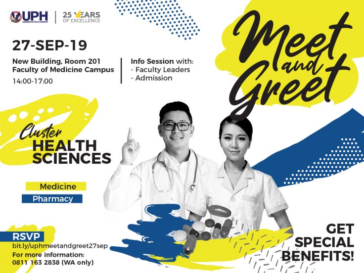 Meet & Greet 2019: Cluster Health and Sciences (Medicine, Pharmacy)