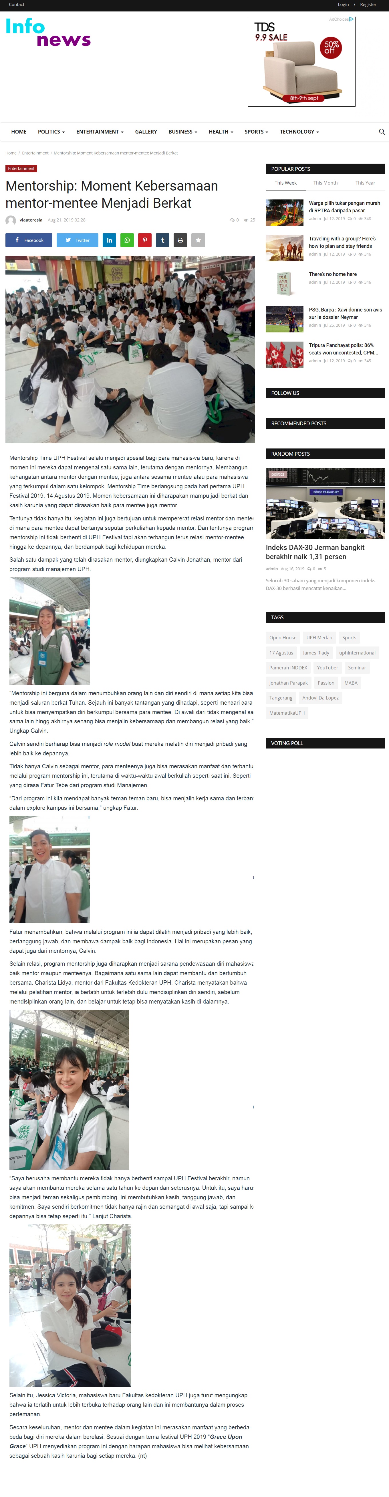 Mentorship: Moment Kebersamaan mentor-mentee Menjadi Berkat