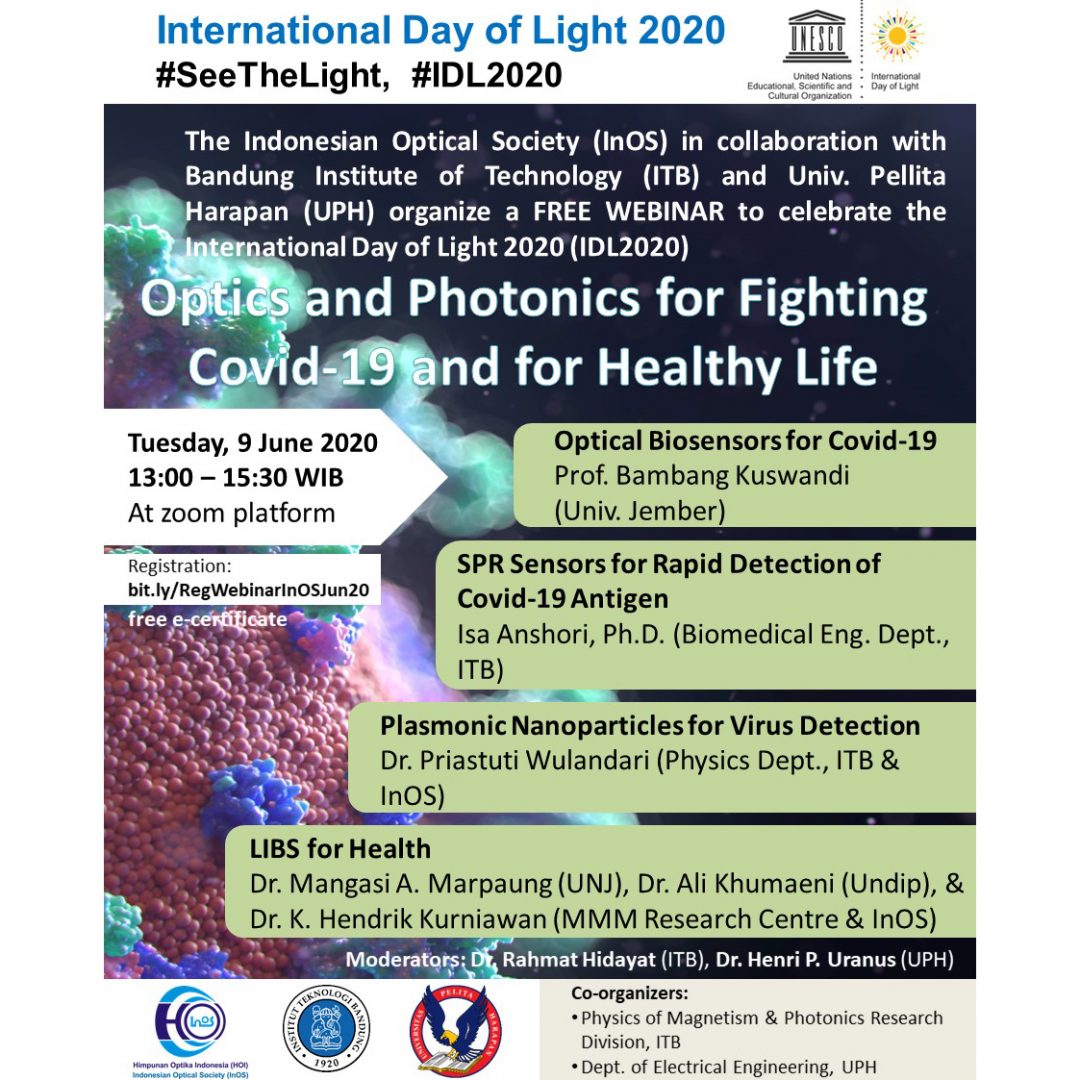 Optics and Photonics for Fighting Covid-19 and for Healthy Life