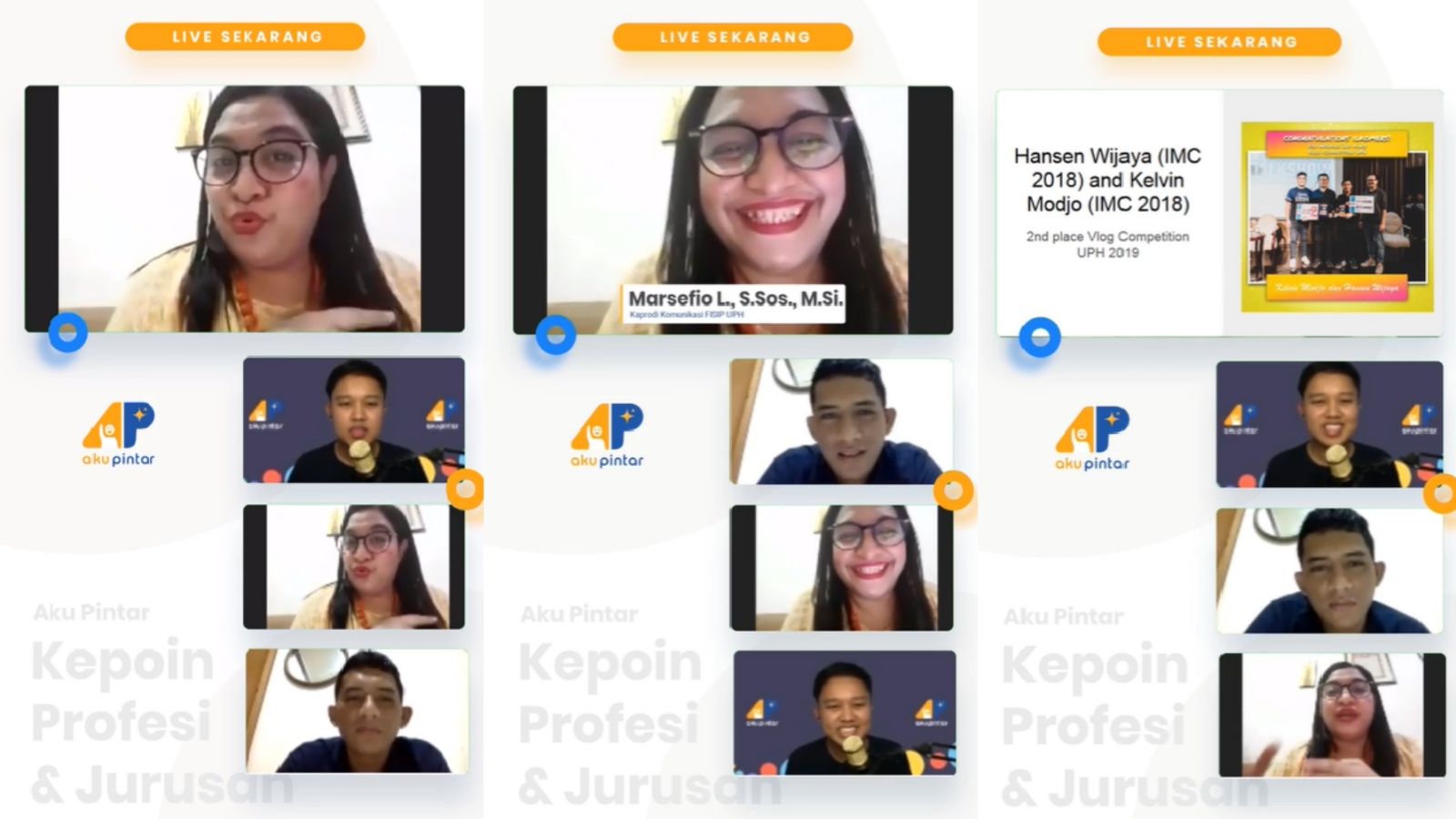 Portal Belajar Aku Pintar undang Ilkom UPH Bahas Pendidikan Untuk Jadi Broadcaster Handal