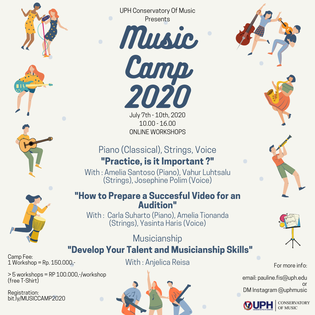 Music Camp 2020: Piano (Classical), Strings, Voice & Musicianship