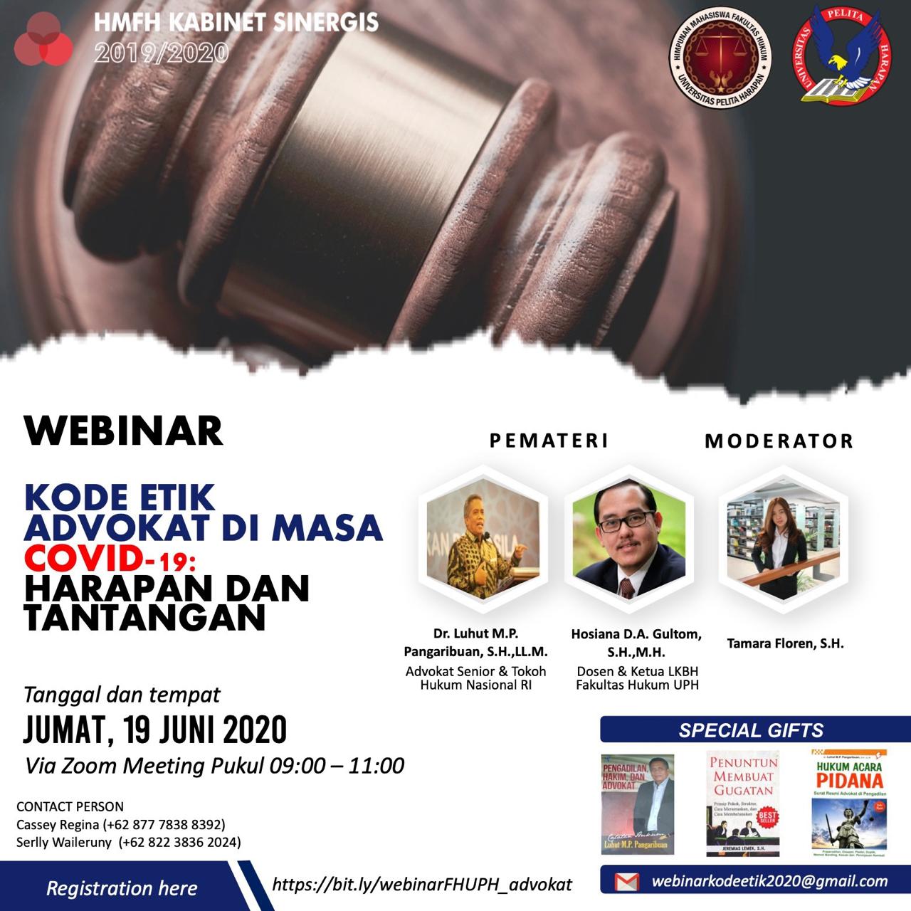 Webinar: Kode Etik Advokat di Masa COVID-19
