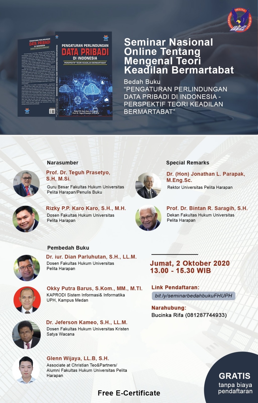 Seminar Nasional: Mengenal Teori Keadilan Bermartabat
