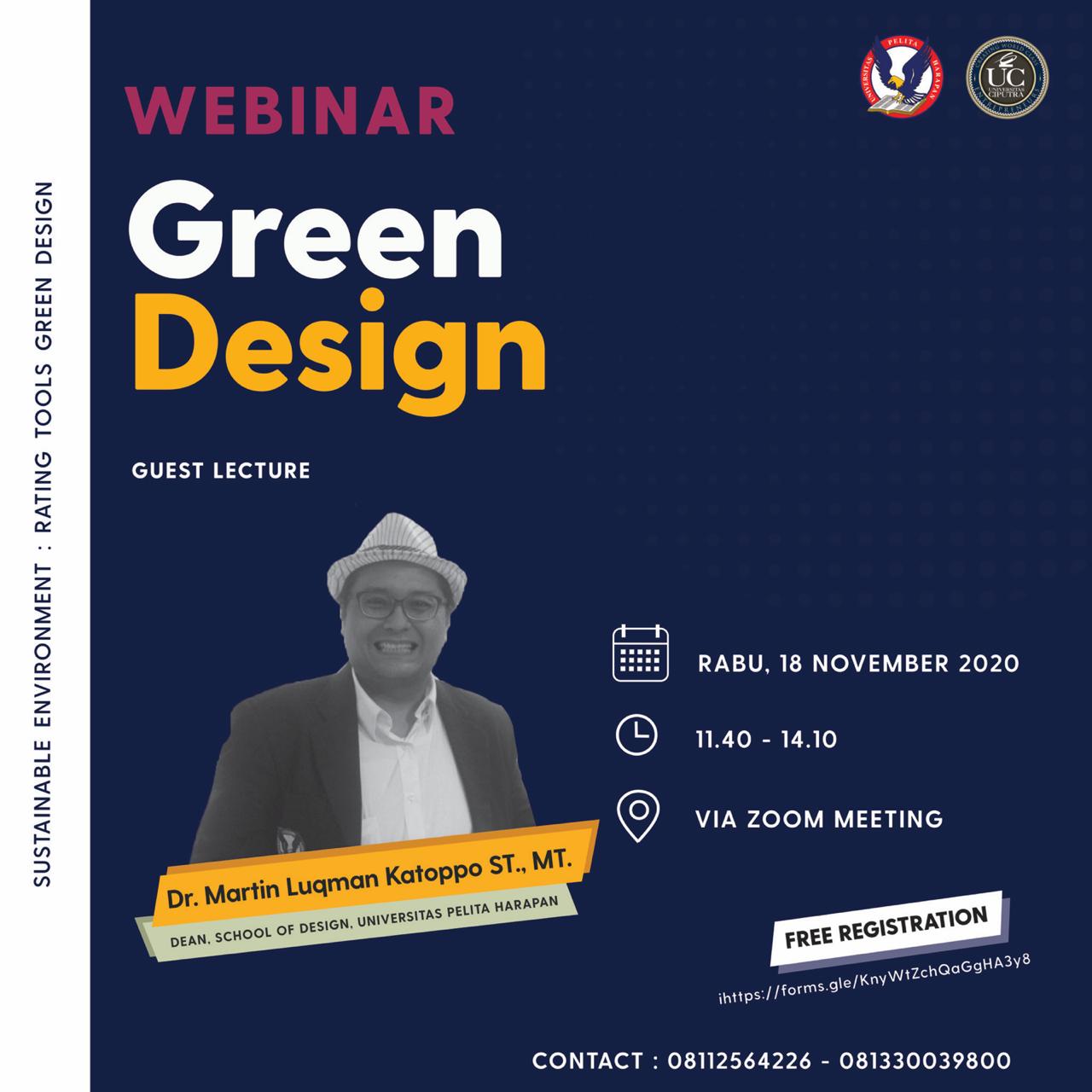 Webinar Green Design