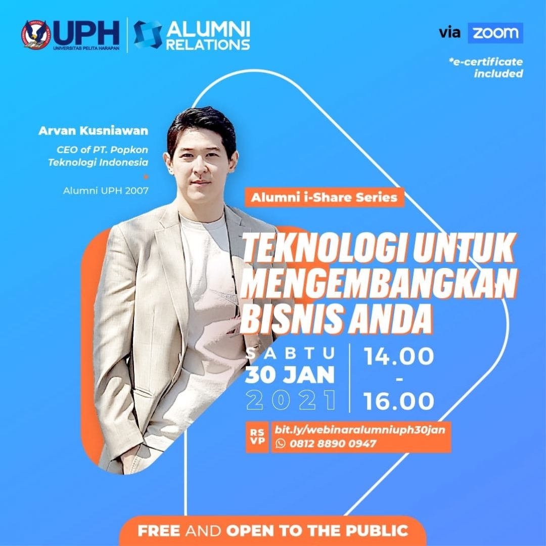 Webinar: Teknologi untuk Mengembangkan Bisnis Anda
