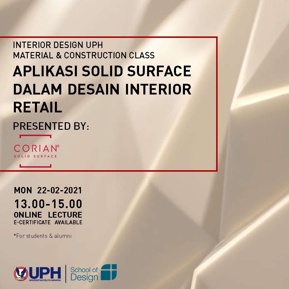 Seminar Material dan Konstruksi (Desain Interior UPH)