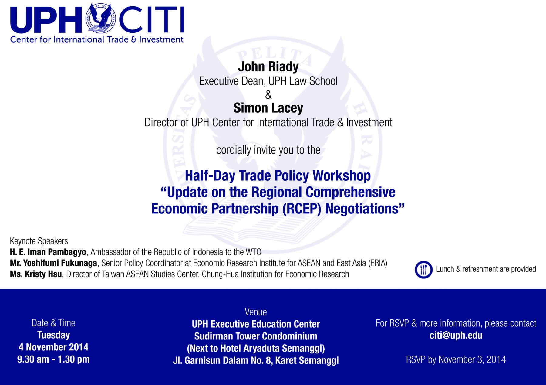 Half-Day Trade Policy Workshop