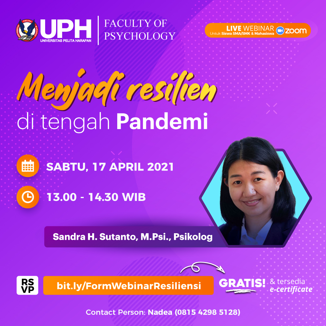 Webinar: Menjadi Resilien di Tengah Pandemi