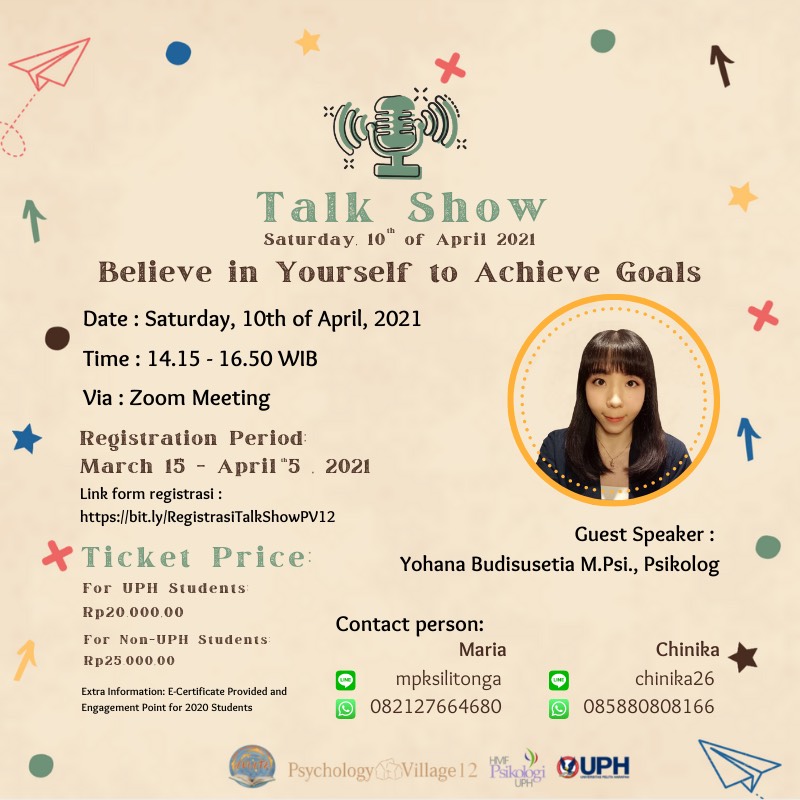 Talkshow: Believe in Yourself to Achieve Goals
