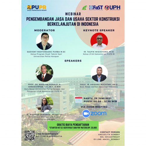 Webinar Pengembangan Jasa dan Usaha Sektor Konstruksi Berkelanjutan