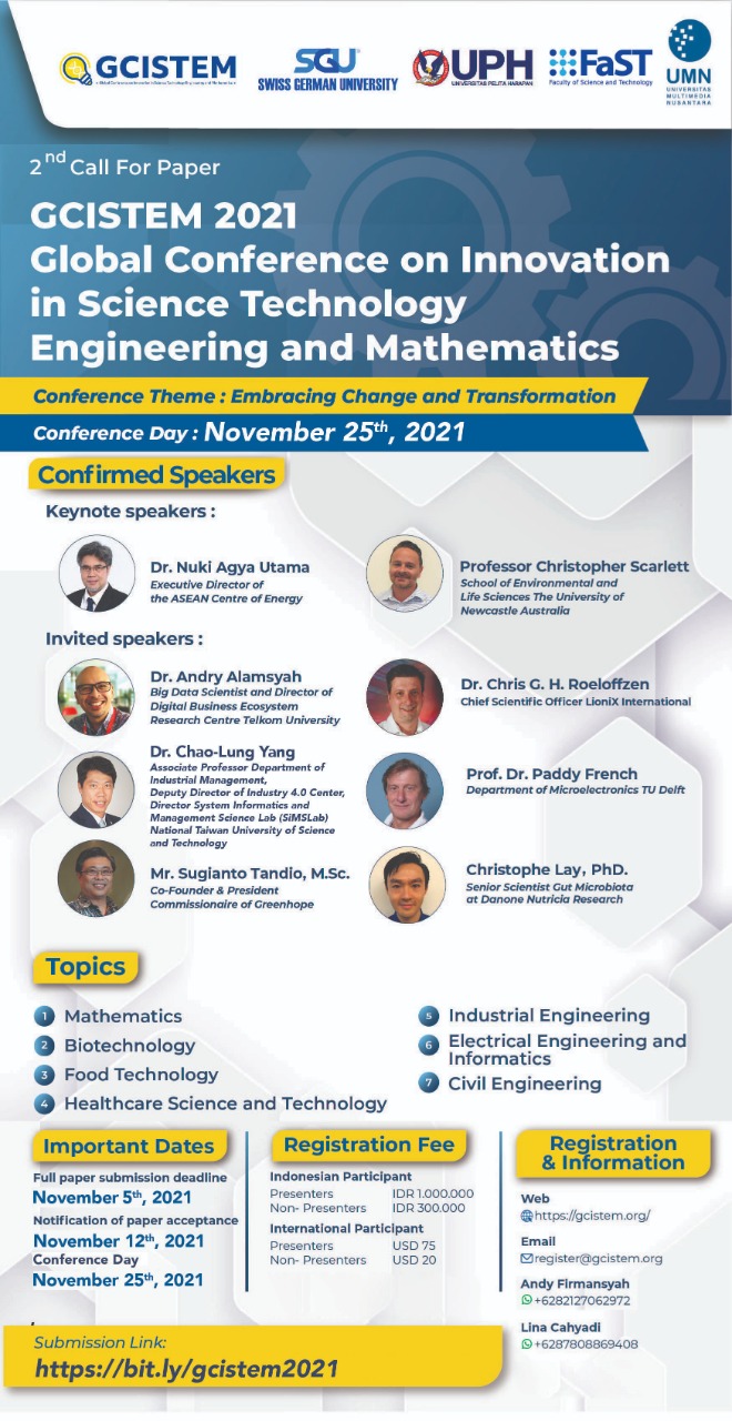 Global Conference on Innovation in Science Technology Engineering and Mathematics