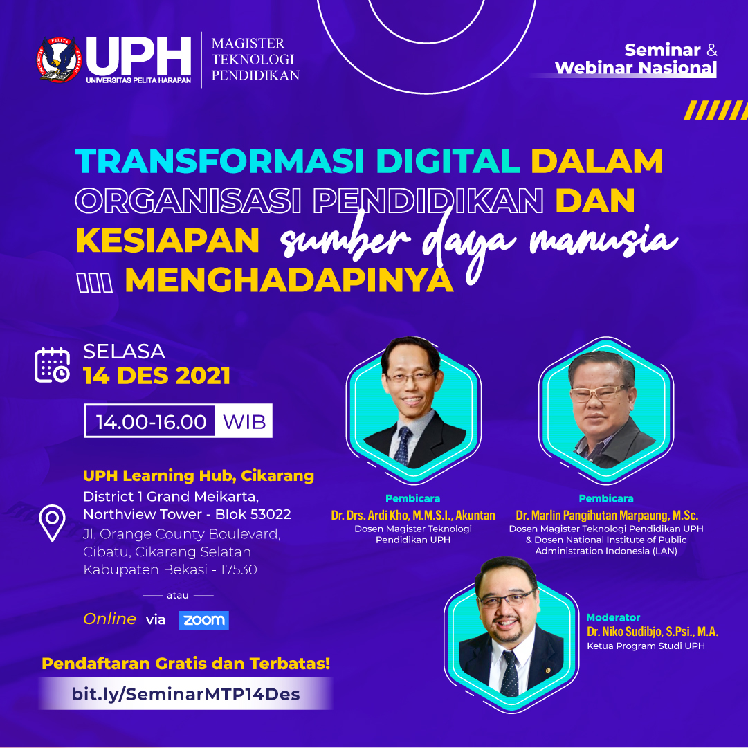 Seminar & Webinar Nasional 2021 - Magister Teknologi Pendidikan UPH