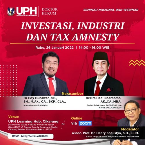 Investasi, Industri, dan Tax Amnesty