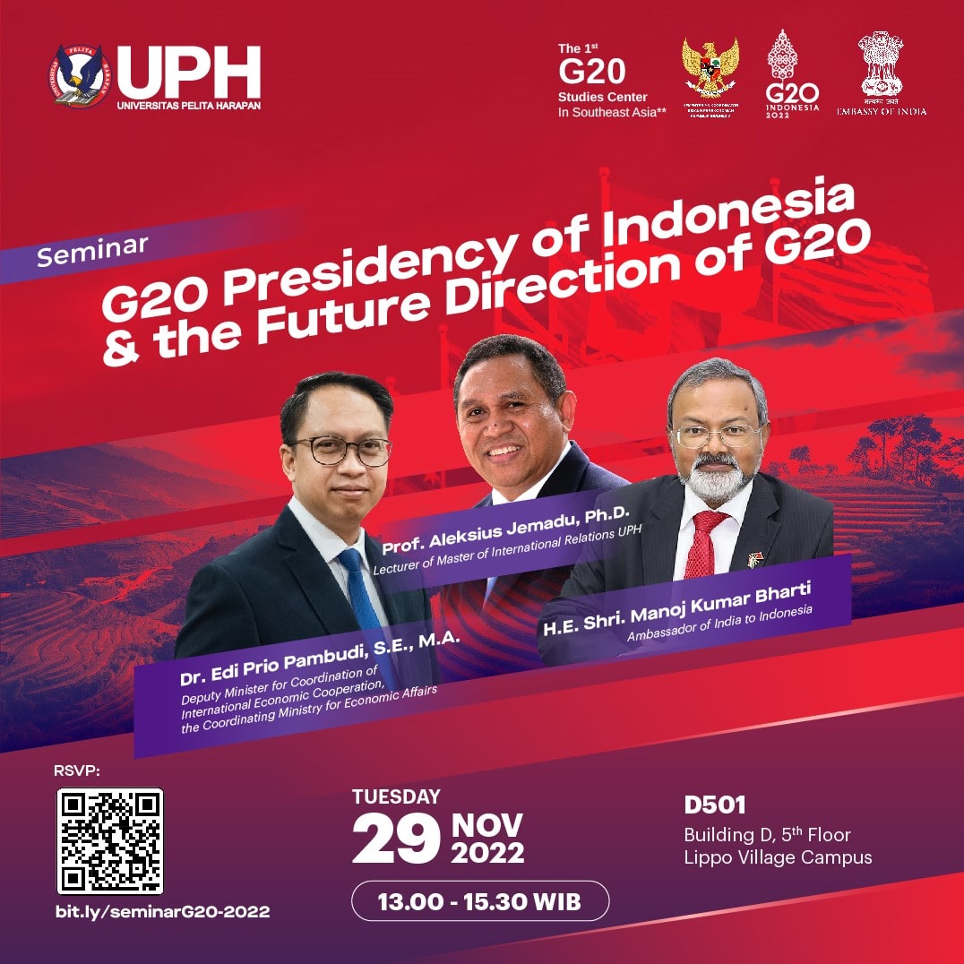 G20 Presidency of Indonesia & the Future Direction of G20