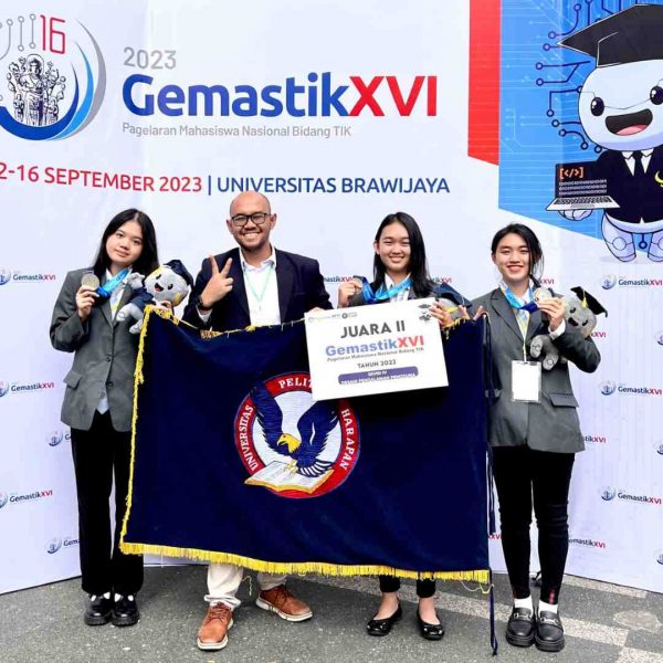 Ciptakan Aplikasi Gaya Hidup, Mahasiswa Sistem Informasi UPH Medan Raih Juara 2 Kompetisi Gemastik 2023