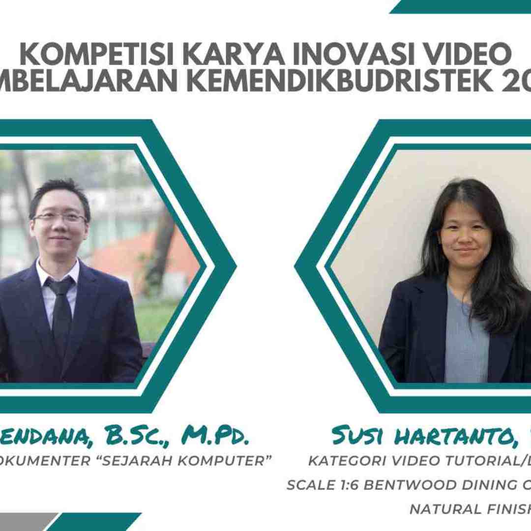 Kreatif dan Inovatif, Dua Dosen UPH Jadi Pemenang Kompetisi Karya Inovasi Video Pembelajaran 2023 dari Kemendikbudristek