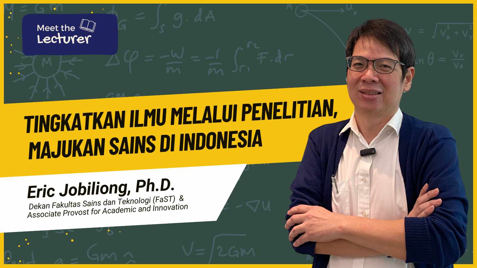 Tingkatkan Ilmu Melalui Penelitian, Majukan Sains di Indonesia