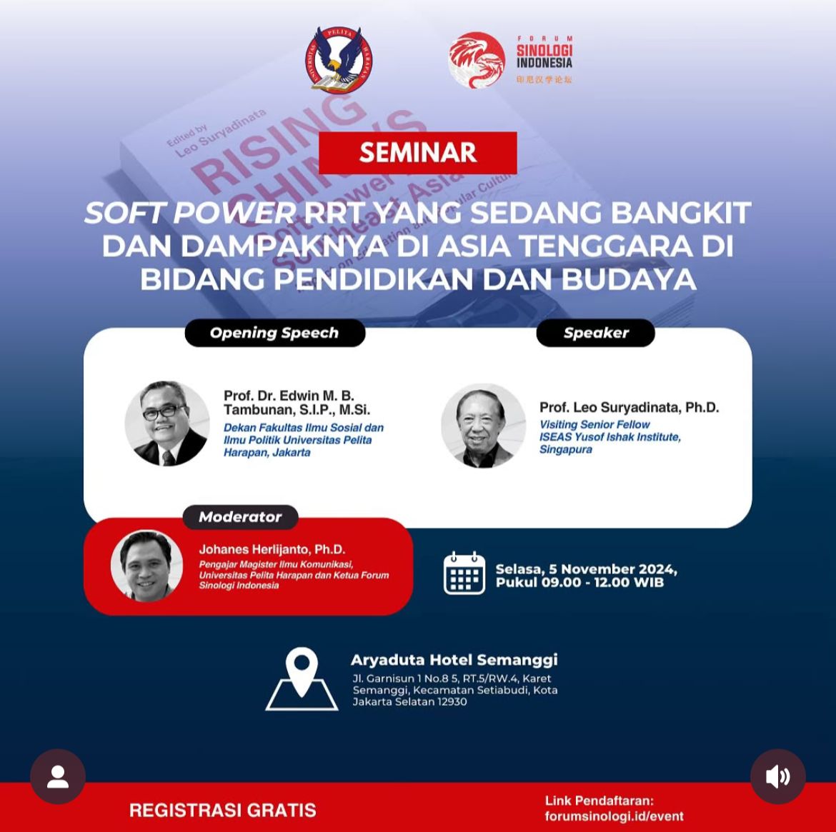 Soft Power RRT yang sedang Bangkit dan Dampaknya di Asia Tenggra di Bidang Pendidikam dan Budaya