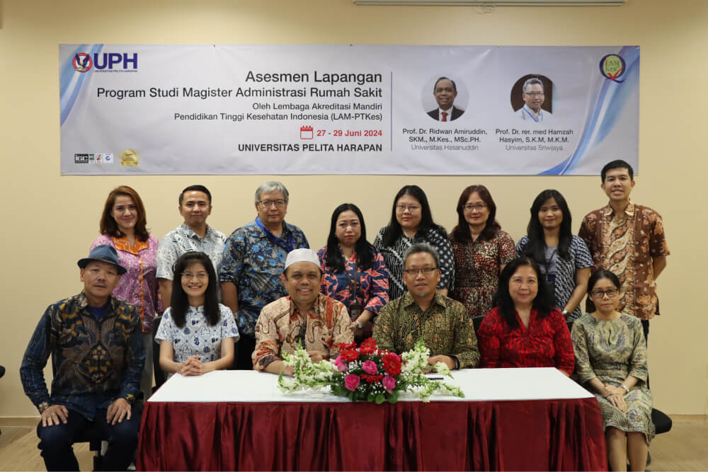 Universitas Pelita Harapan's Master of Hospital Administration program has been accredited by the Indonesian Association of Independent Accreditation Institutions for Higher Education in Health (LAM-PTKes)