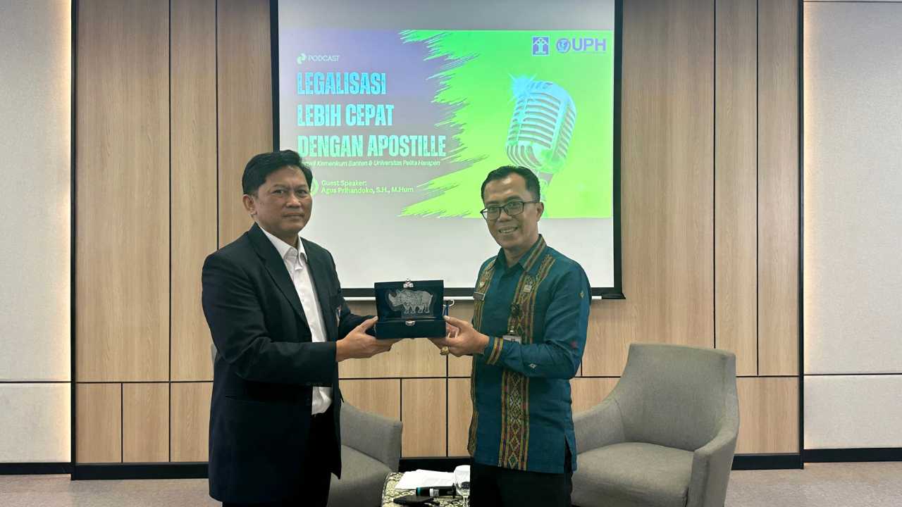 FH UPH dan Kementerian Hukum Kanwil Banten, Kenalkan ‘Apostille’ Cara Cepat Legalisasi Dokumen Internasional 
