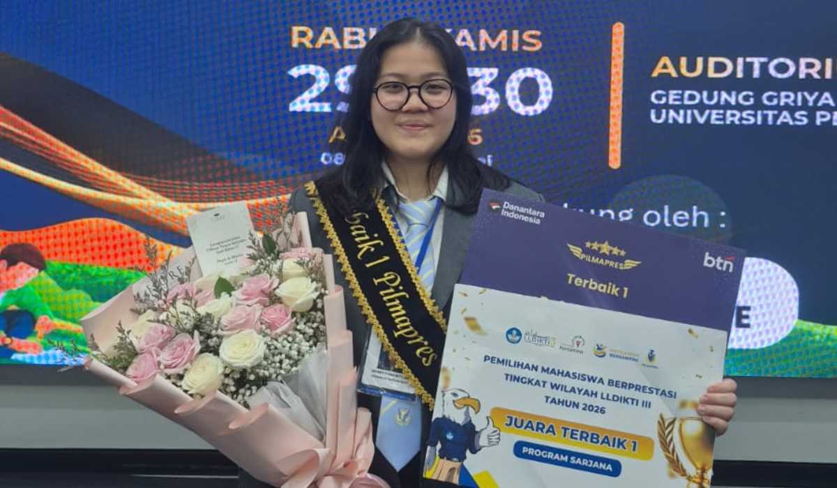 Tiffney Tyara Setyoko Raih Juara Terbaik 1 PILMAPRES LLDIKTI Wilayah III 2026, Siap Melaju ke Tingkat Nasional